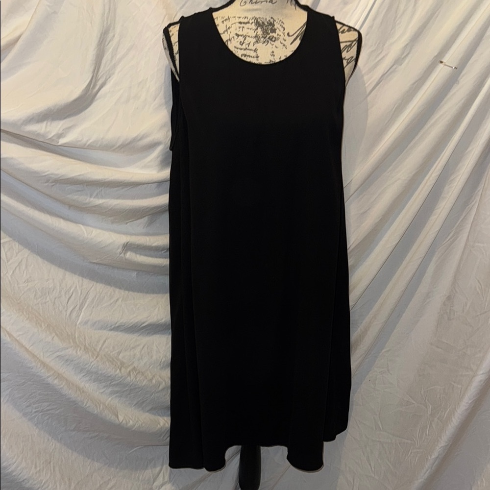 Halogen Black Sleeveless Sheath Mini Dress